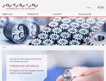 Tablet Screenshot of gysin.com